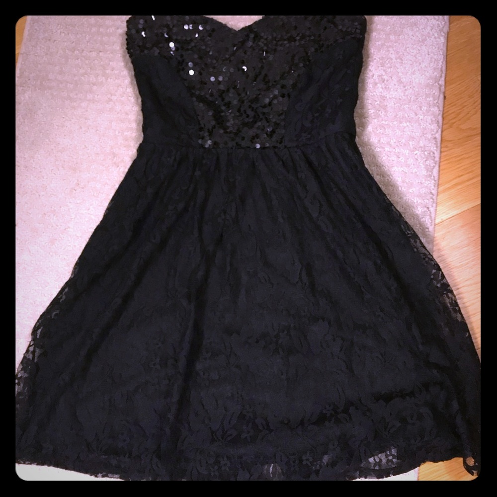 Black mini dress